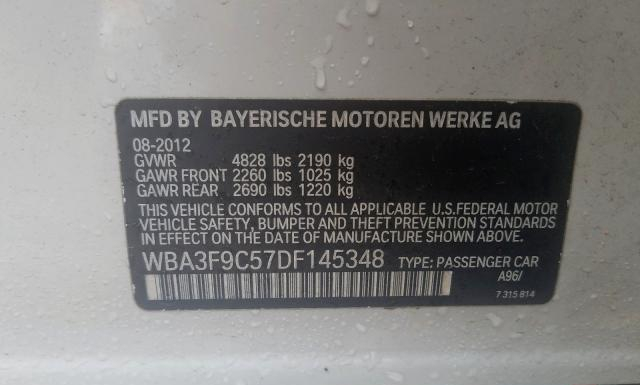 Photo 9 VIN: WBA3F9C57DF145348 - BMW 3 SERIES 