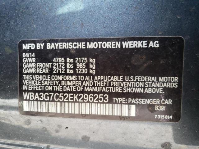 Photo 11 VIN: WBA3G7C52EK296253 - BMW 3 SERIES 