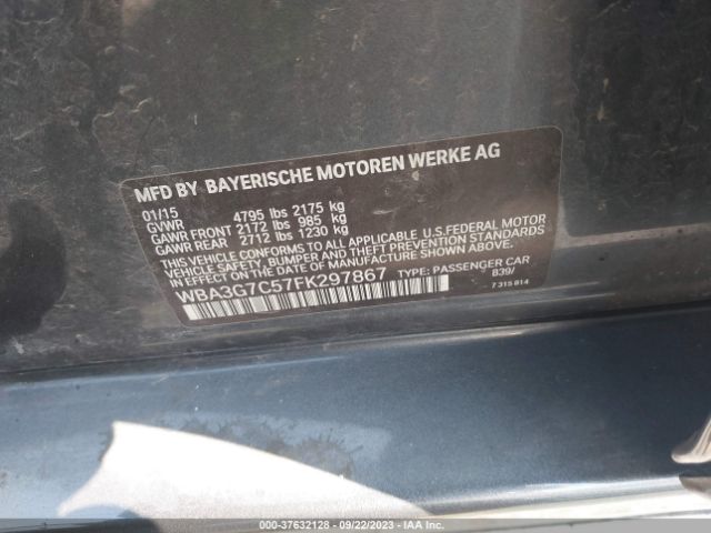 Photo 8 VIN: WBA3G7C57FK297867 - BMW 328I 