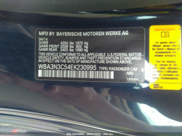 Photo 8 VIN: WBA3N3C54EK230995 - BMW 4 SERIES 