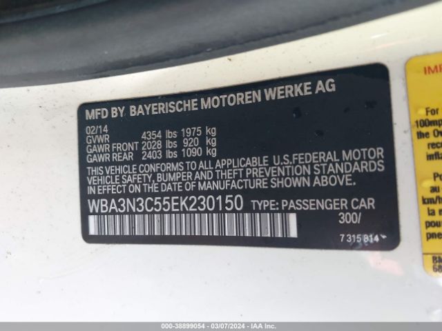 Photo 8 VIN: WBA3N3C55EK230150 - BMW 428I 