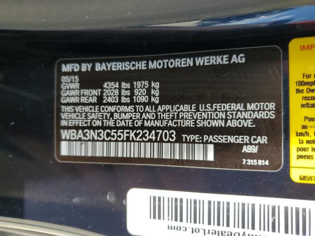 Photo 12 VIN: WBA3N3C55FK234703 - BMW 4 SERIES 