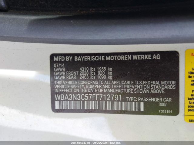 Photo 8 VIN: WBA3N3C57FF712791 - BMW 428I 