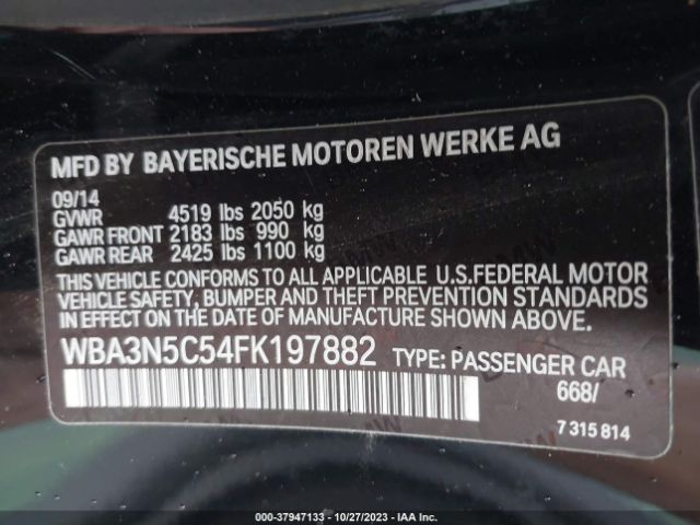 Photo 8 VIN: WBA3N5C54FK197882 - BMW 4 SERIES 