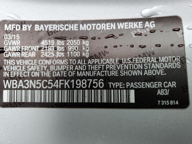 Photo 12 VIN: WBA3N5C54FK198756 - BMW 4 SERIES 