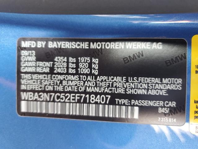 Photo 11 VIN: WBA3N7C52EF718407 - BMW 4 SERIES 