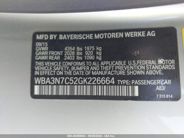 Photo 8 VIN: WBA3N7C52GK226664 - BMW 428I 