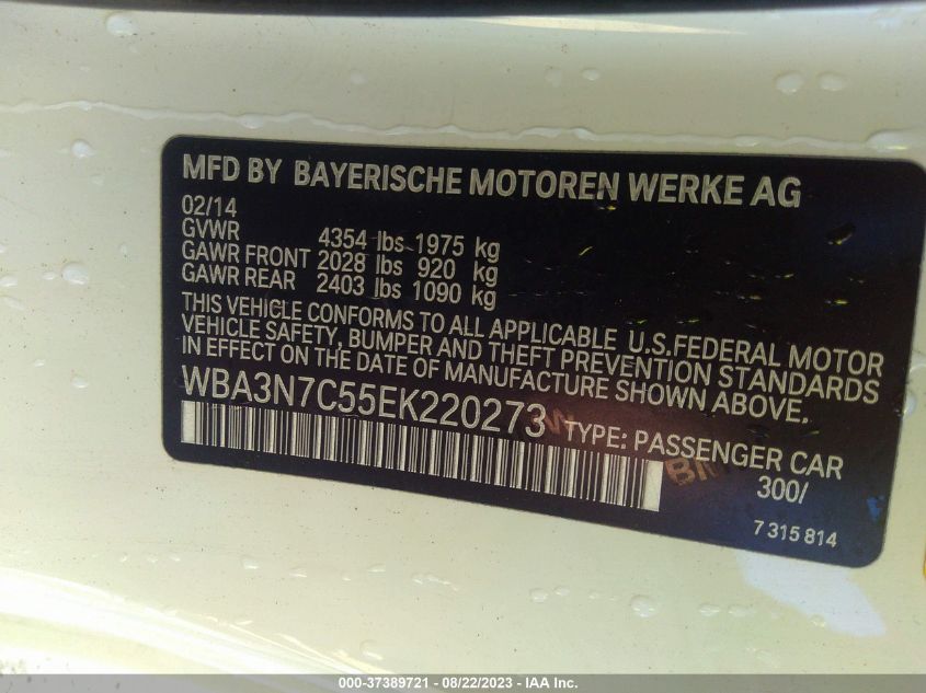 Photo 8 VIN: WBA3N7C55EK220273 - BMW 428I 