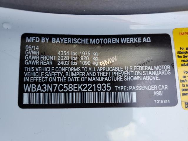 Photo 11 VIN: WBA3N7C58EK221935 - BMW 4 SERIES 