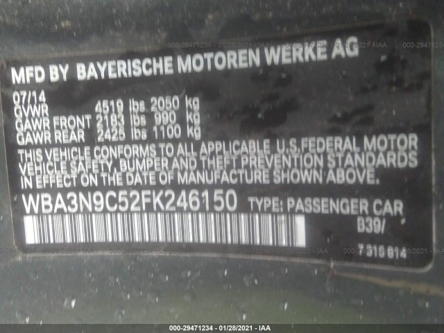 Photo 8 VIN: WBA3N9C52FK246150 - BMW 4 