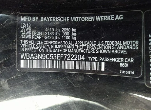 Photo 8 VIN: WBA3N9C53EF722204 - BMW 428 XI 