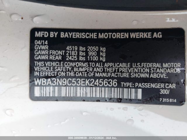 Photo 8 VIN: WBA3N9C53EK245636 - BMW 428I 