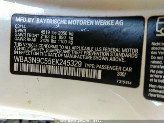 Photo 8 VIN: WBA3N9C55EK245329 - BMW 4 