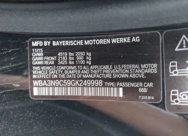 Photo 8 VIN: WBA3N9C59GK249998 - BMW 4 SERIES 