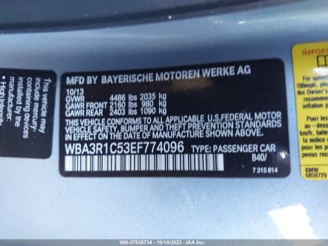 Photo 8 VIN: WBA3R1C53EF774096 - BMW 435I 