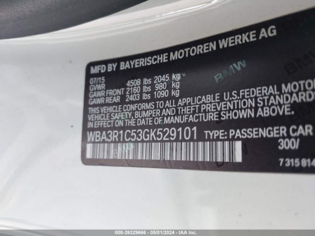 Photo 8 VIN: WBA3R1C53GK529101 - BMW 435I 