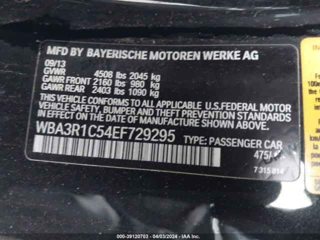 Photo 8 VIN: WBA3R1C54EF729295 - BMW 435I 