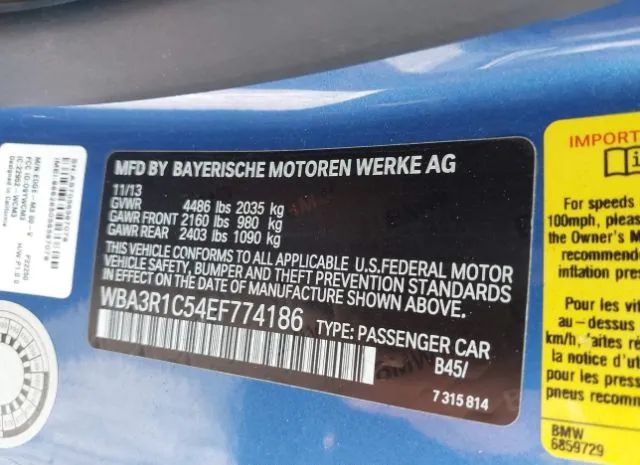 Photo 8 VIN: WBA3R1C54EF774186 - BMW 435I 