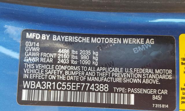 Photo 9 VIN: WBA3R1C55EF774388 - BMW 435 