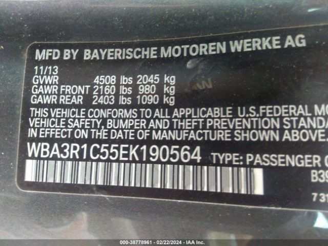 Photo 8 VIN: WBA3R1C55EK190564 - BMW 435I 