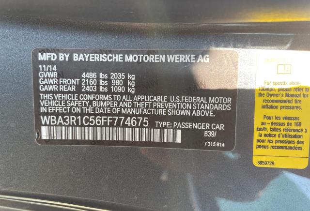 Photo 9 VIN: WBA3R1C56FF774675 - BMW 4 SERIES 