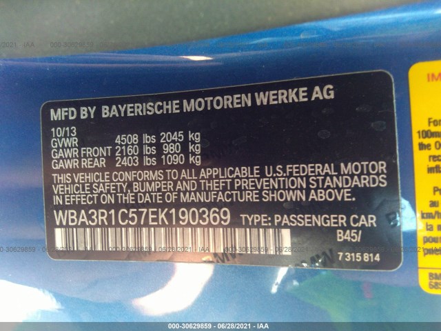 Photo 8 VIN: WBA3R1C57EK190369 - BMW 4 