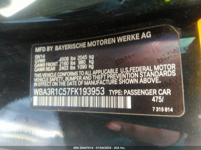 Photo 8 VIN: WBA3R1C57FK193953 - BMW 435I 