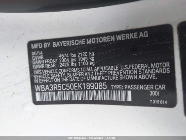 Photo 8 VIN: WBA3R5C50EK189085 - BMW 435I 