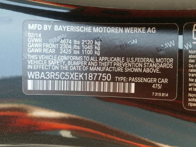 Photo 9 VIN: WBA3R5C5XEK187750 - BMW 435 XI 