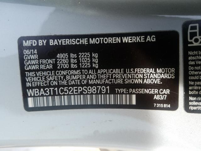 Photo 9 VIN: WBA3T1C52EPS98791 - BMW 428 XI SUL 