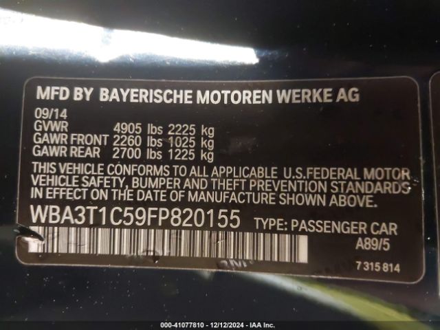 Photo 8 VIN: WBA3T1C59FP820155 - BMW 428I 