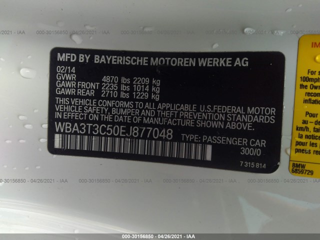 Photo 8 VIN: WBA3T3C50EJ877048 - BMW 4 