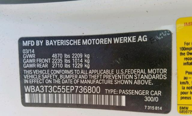 Photo 9 VIN: WBA3T3C55EP736800 - BMW 4 SERIES 