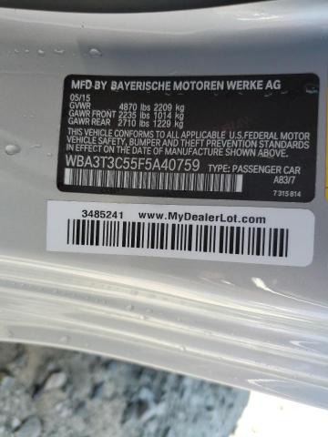 Photo 12 VIN: WBA3T3C55F5A40759 - BMW 4 SERIES 