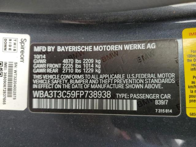 Photo 12 VIN: WBA3T3C59FP738938 - BMW 4 SERIES 