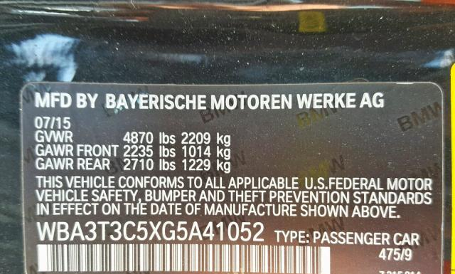 Photo 9 VIN: WBA3T3C5XG5A41052 - BMW 435 I 