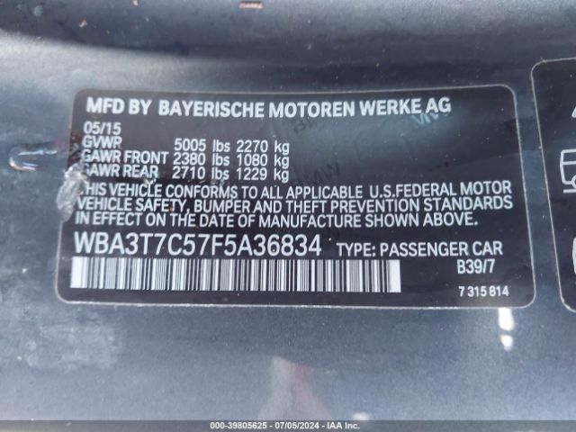 Photo 8 VIN: WBA3T7C57F5A36834 - BMW 435I 