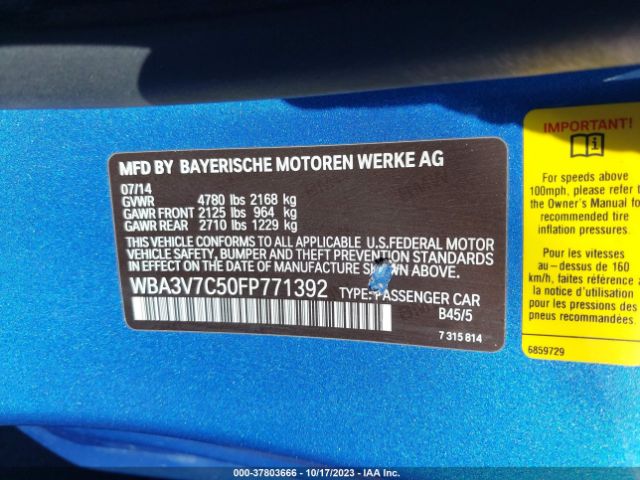 Photo 8 VIN: WBA3V7C50FP771392 - BMW 428I 