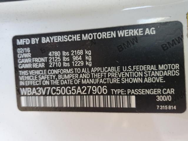 Photo 12 VIN: WBA3V7C50G5A27906 - BMW 4 SERIES 