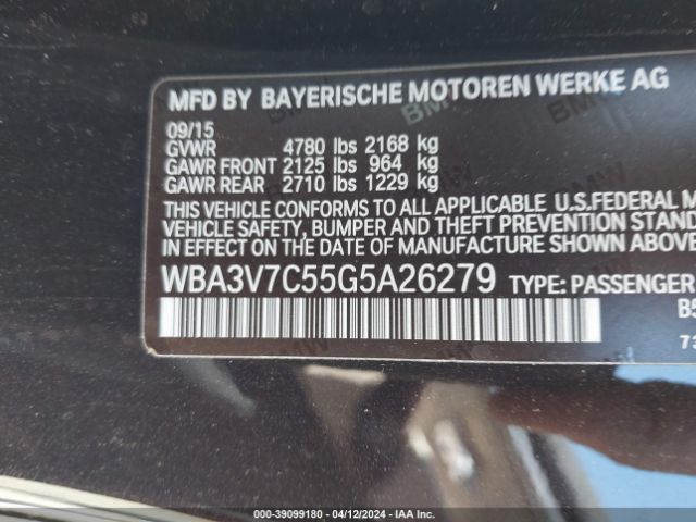 Photo 8 VIN: WBA3V7C55G5A26279 - BMW 428I 