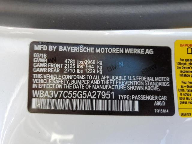 Photo 11 VIN: WBA3V7C55G5A27951 - BMW 428 I SULE 