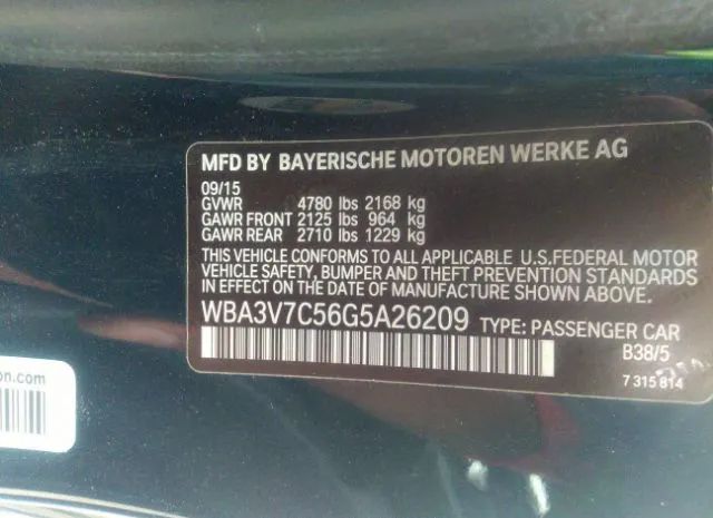 Photo 8 VIN: WBA3V7C56G5A26209 - BMW 428 I SULE 