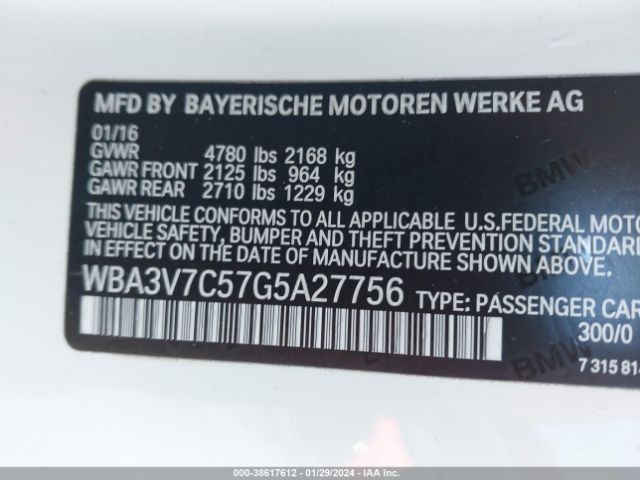 Photo 8 VIN: WBA3V7C57G5A27756 - BMW 428I 