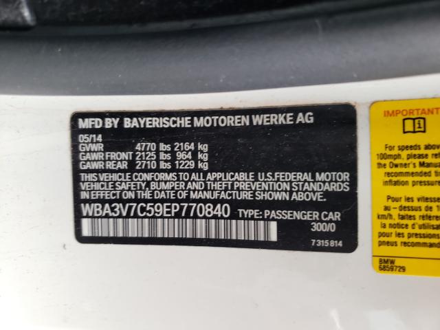 Photo 9 VIN: WBA3V7C59EP770840 - BMW 428 I SULE 