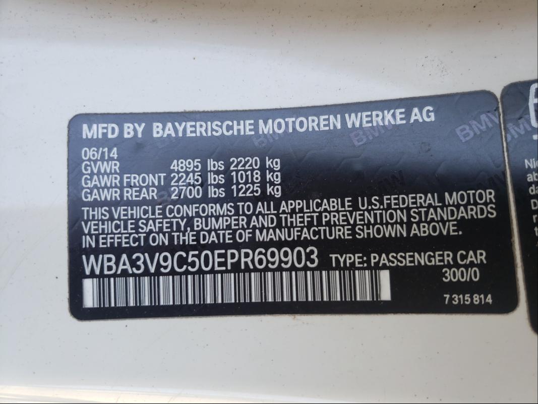 Photo 9 VIN: WBA3V9C50EPR69903 - BMW 428 XI 