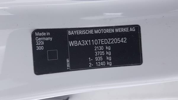 Photo 3 VIN: WBA3X1107EDZ20542 - BMW 320I 