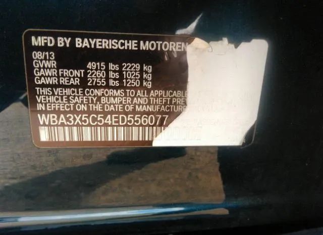 Photo 8 VIN: WBA3X5C54ED556077 - BMW 3 SERIES GRAN TURISMO 