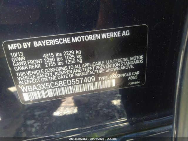 Photo 8 VIN: WBA3X5C58ED557409 - BMW 3 SERIES GRAN TURISMO 