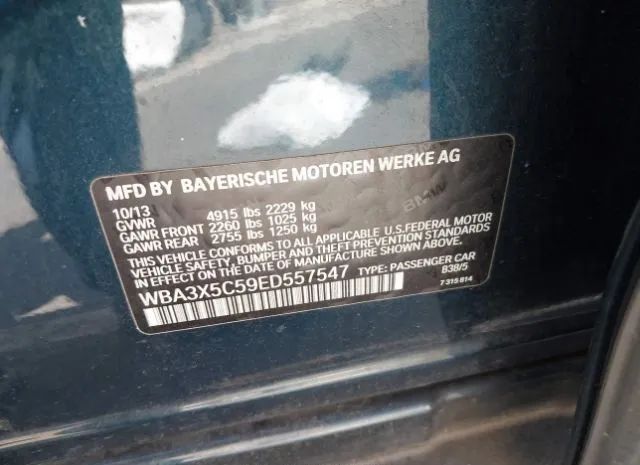 Photo 8 VIN: WBA3X5C59ED557547 - BMW 3 SERIES GT 