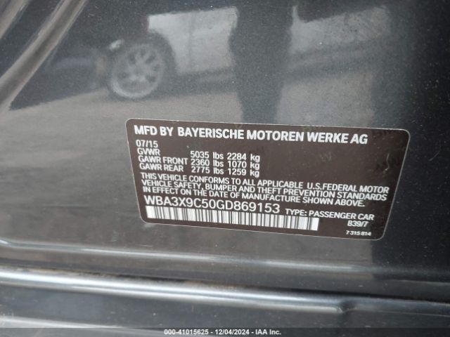 Photo 8 VIN: WBA3X9C50GD869153 - BMW 335I 